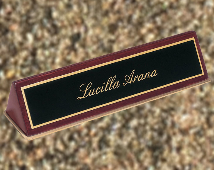 Laser Engraving Sample - Nameplate