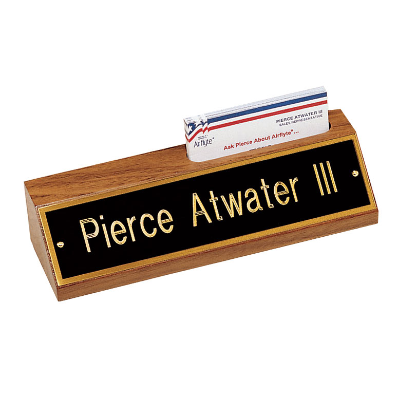 American Walnut Nameplate