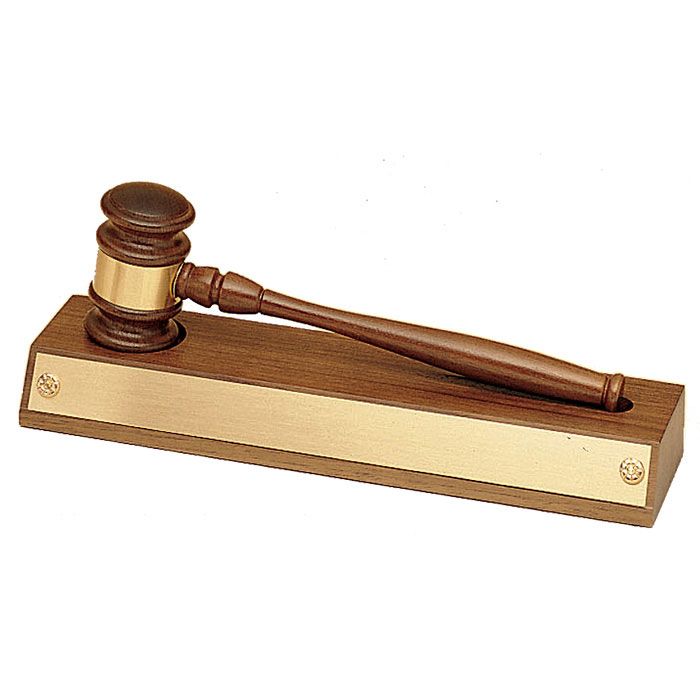 American Walnut Gavel and Base