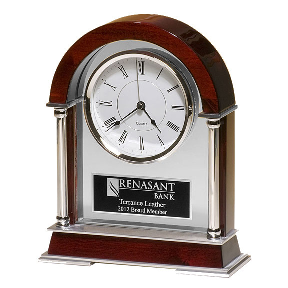 Rosewood Mantle Clock