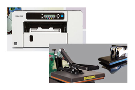Ricoh Digital Ink Jet Printer & Heat Press